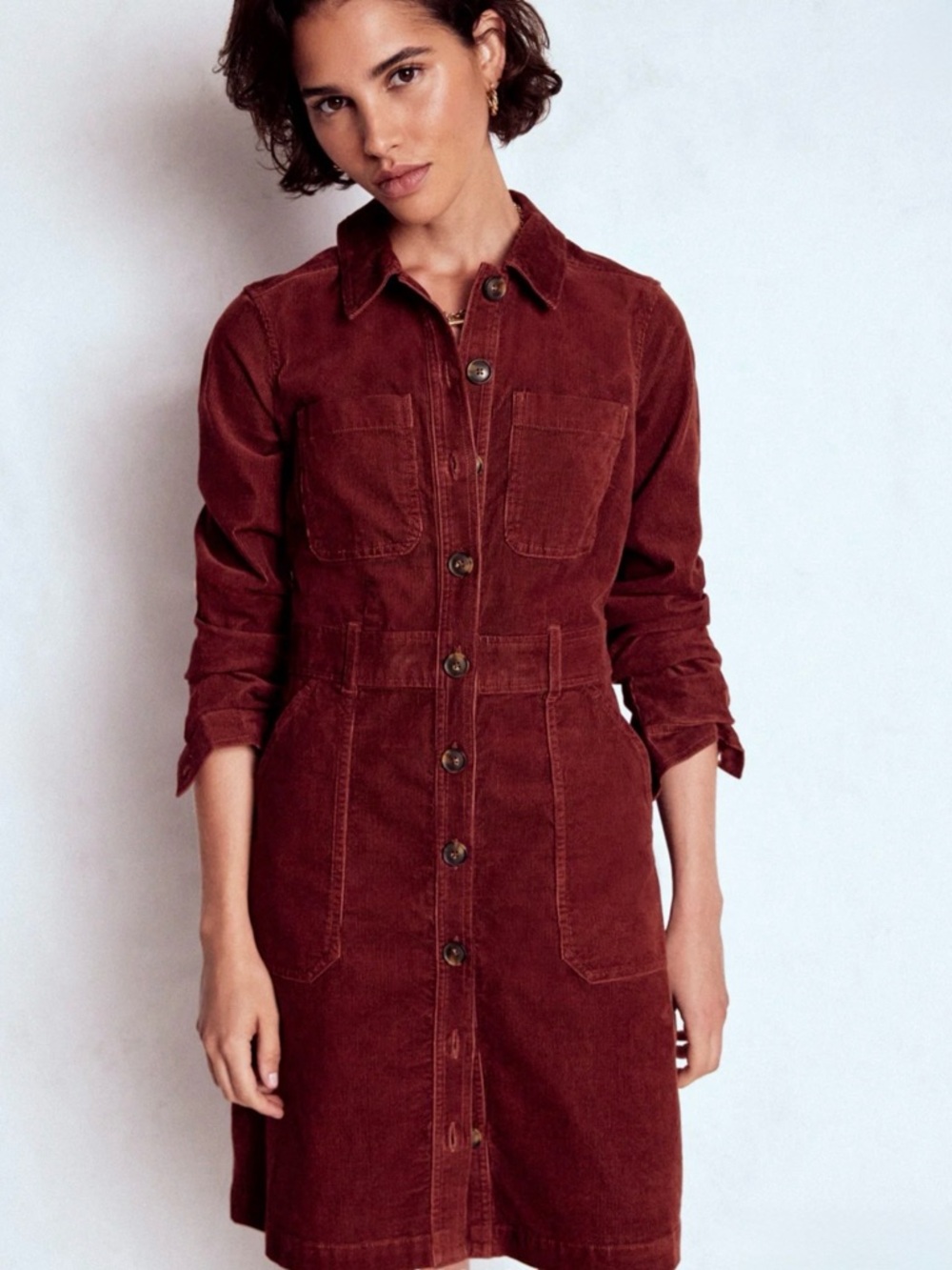 NWT! Boden Amanda Cord Short Dress
Chestnut Size 6L